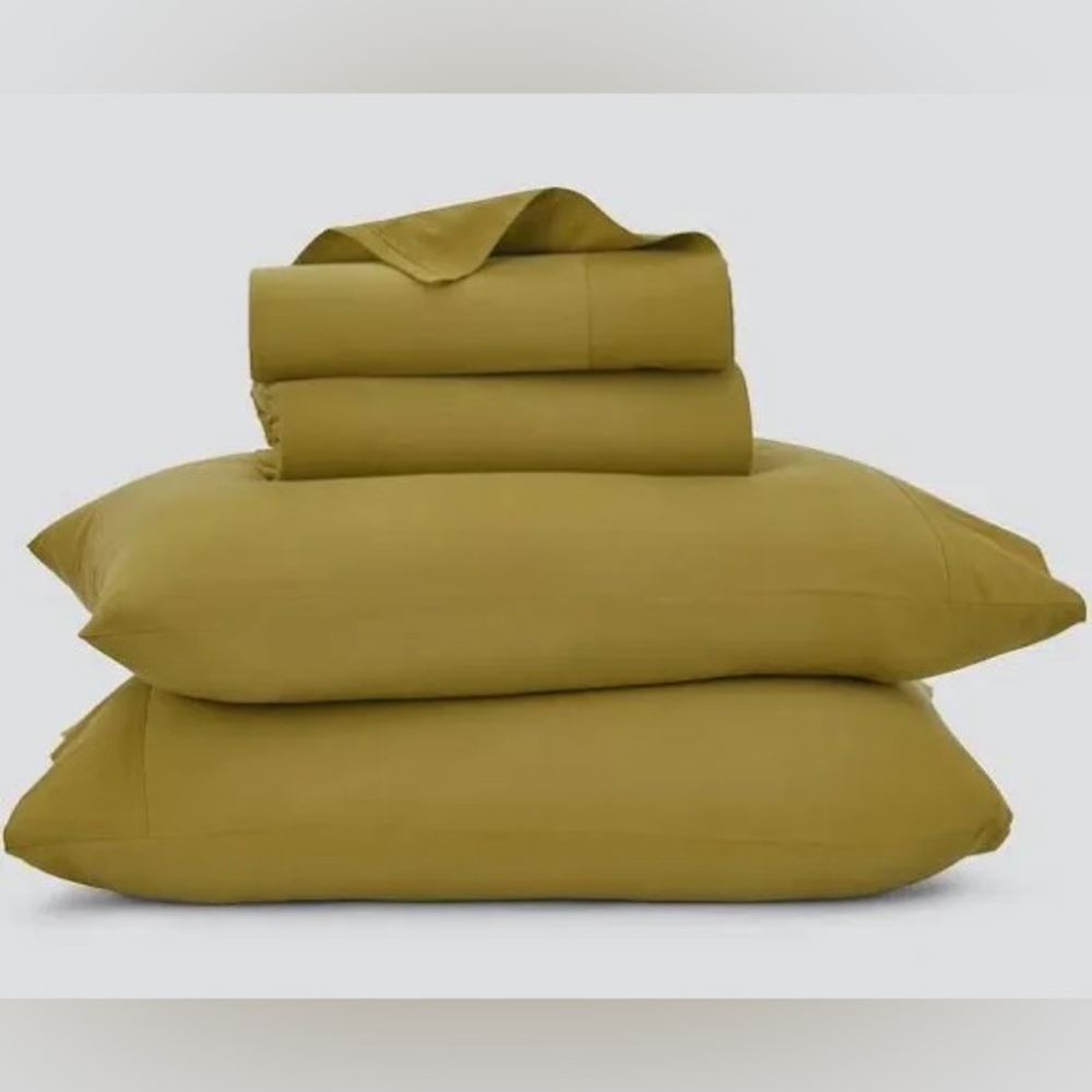 NIP Casper Percale Pillowcases 100% Organic Cotton,Crisp And Light Feel In Olive